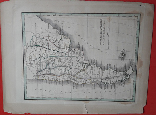 Mapa Antiguo Patagonia Argentina Uruguay Banda Oriental 1835 0