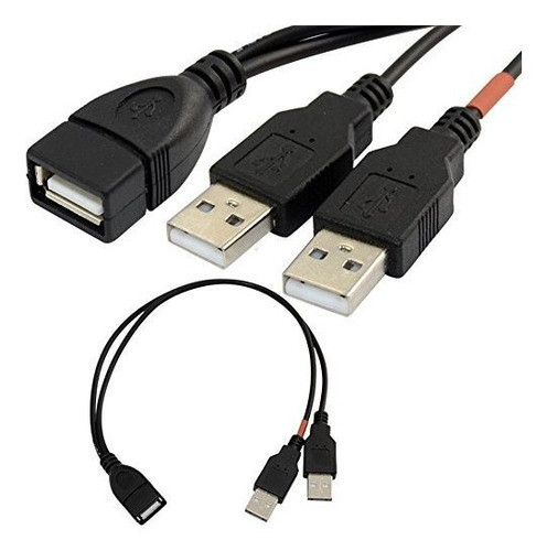 Highrock 30cm Usb 2.0 Un Potenciador De Potencia Y 1 Cable D 0