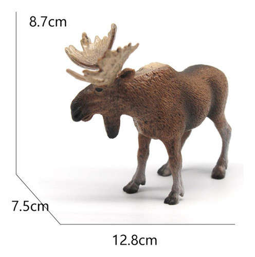 Estatueta De Animal Estatueta De Alce Realista Para Mesa De 1