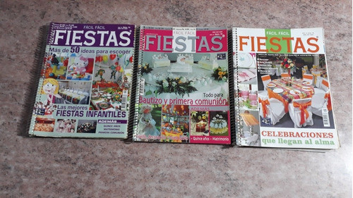 Fiestas. Lote De 3 Libros. Muy Buen Estado. 0