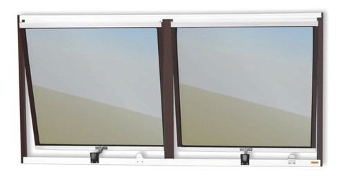 Janela De Alumínio Maxim-ar 2 Seções 60x120cm Vidro 0