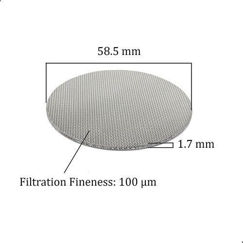 Puck Screen Filtro De Cafe Acero Inoxidable 58.5mm 100um X2u 1