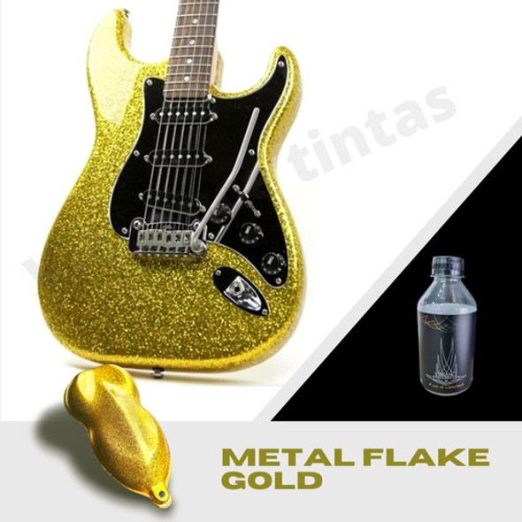 Verniz Metal Flake Gold 225ml 1 Verniz Metal Flake Gold 225ml 1