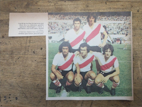 Recorte River Plate 1973 Mastrangelo Cierra López Morete 0