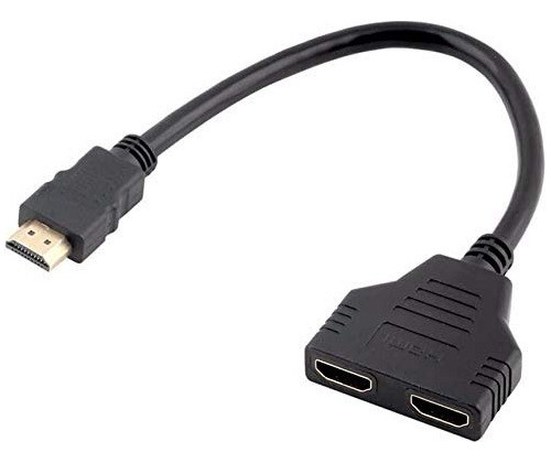 Cable Hdmi Splitter Pasivo 1 Entrada Macho 2 Salidas Hembra 1