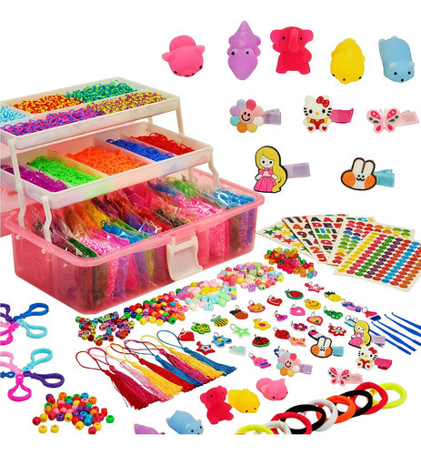 Kit De Bandas De Telar Xytlax Con 35 Colores Y 500 Ganchos 0