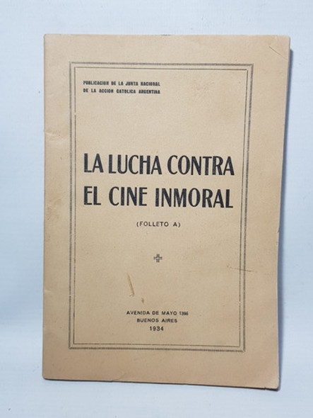 Cine Censura Sexo 1934 Manual Acción Católica Mag 58732 0
