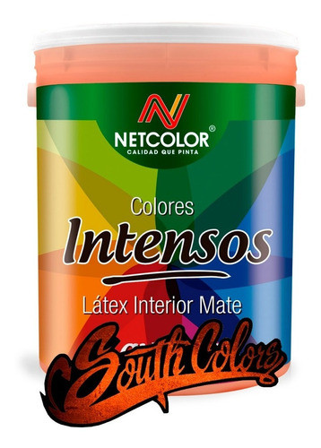 Latex Interior Colores Intensos Netcolor 10lts Southcolors 0