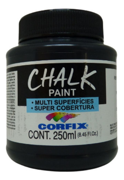 Tinta Chalck Paint Corfix 321 Preto 250ml 0