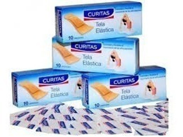Accesorios Curitas Tela Elastica X 8 Unidades -1 Caja 0