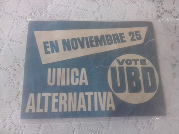 Antiguo Volante Lista Ubd Partido Nacional 0