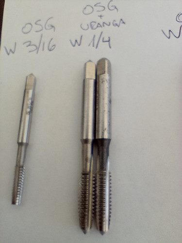 Lote Machos De Roscar Osg Y Uranga. Torno Fresa Rosca 1