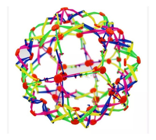 Brinquedo Bola Abre E Fecha Ao Lançar!!! Esfera De Hoberman 1