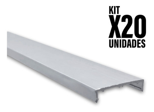 Tapacanto Aplicar Aluminio Anodizado Placa 18mm X 3mt Nuevo 0