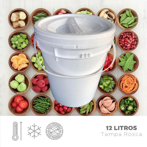 Balde Plast 12l Tamp Rosqueavel P Argamassa 2 Pçs 1