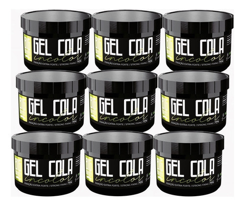 Gel Cola Big Barber 300g Incolor Tradicional Atacado 9 Unida 0