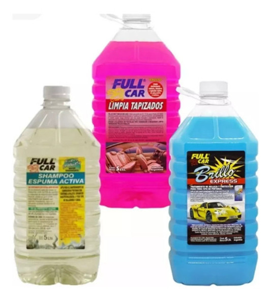 Full Car Limpia Tapizados + Espuma Activa + Brillo Express 0