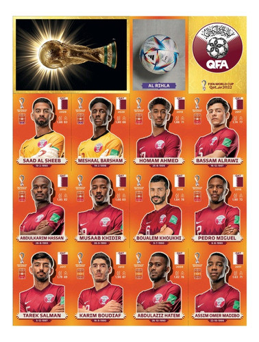 Plantillas De Figuritas Del Mundial Qatar 2022 Para Imprimir 0