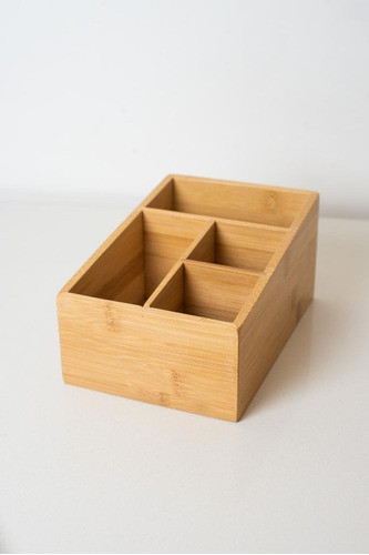 Organizador  Valsen  De Bamboo Con 4 Divisiones 0