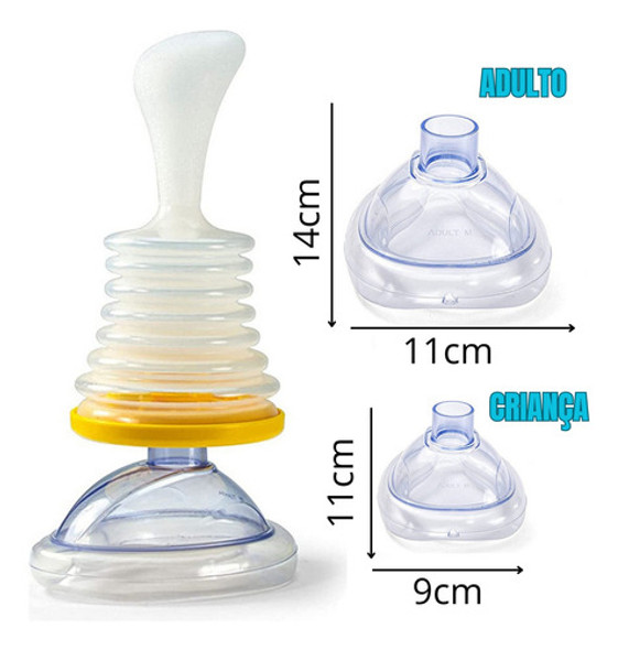 Desengasgador Manual Adulto Infantil Kit Primeiros Socorros 1