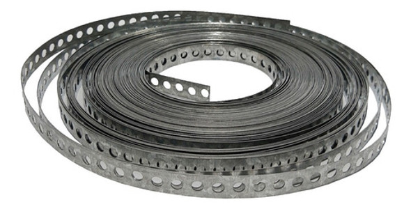 Cinta Zuncho Perforada Galvanizada 19mm Rollo 30m Fischer 1