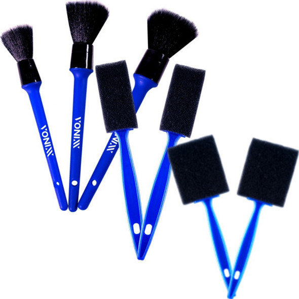 Pincéis Detalhamento Ultra Macio Vonixx + 4 Pincel De Espuma 0 Pincéis Detalhamento Ultra Macio Vonixx + 4 Pincel De Espuma 0