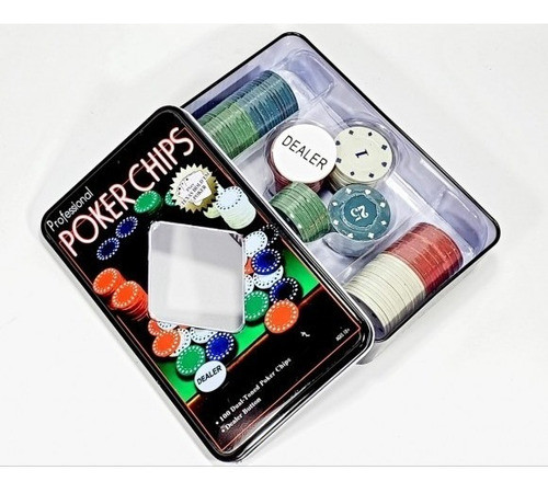 Conjunto De Fichas De Poker Com 100 Peças Caerus Crs-2790 1