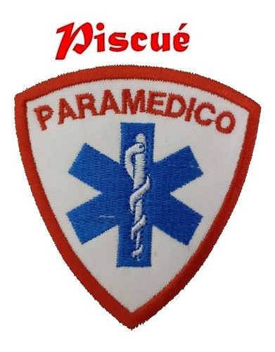 Parche - Paramedico - Bomberos - Bordado - Piscué 0