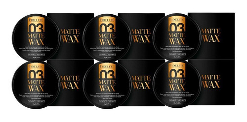 Cera Mate Fidelite 03 Matte Wax Pomada 50gr Kit Combo X6 0