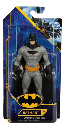 Figura Batman Clásico Gris Superhéroe Dc Comics 15cm 1