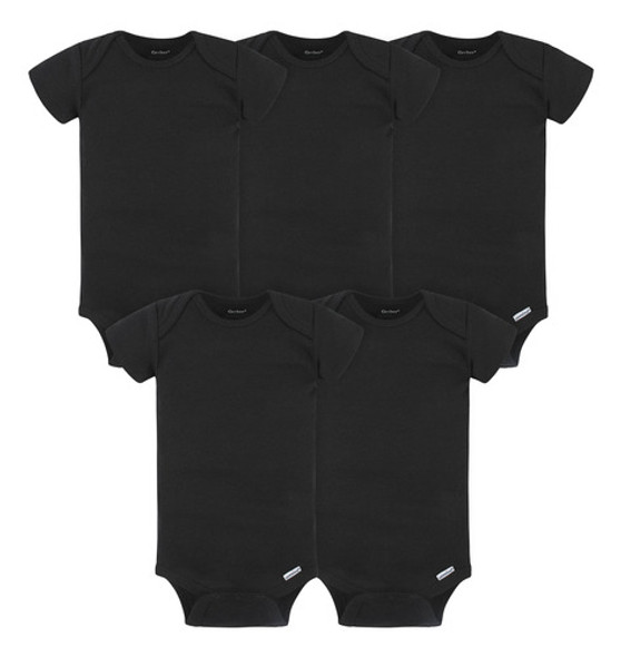 Gerber Bebé 5pack Onesies Negro 69 Meses 0