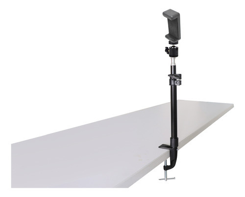 Soporte Mesa Pie + Cabezal Bola + Soporte P/ Celular O Led 1