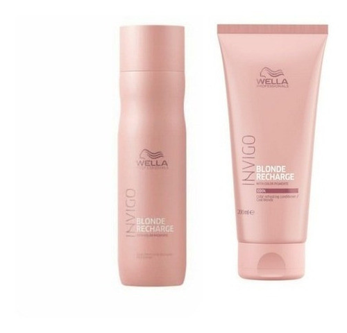 Combo Wella Invigo Blonde Recharge Shampoo + Acondicionador 0