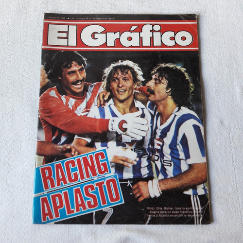 El Grafico N° 3455 1712/1985 Racing Aplasto Wirtz Orte Siche 0
