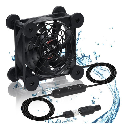 Xiaoqijia Ventilador Silencioso De 80 Mm Com Ventilador Usb 0