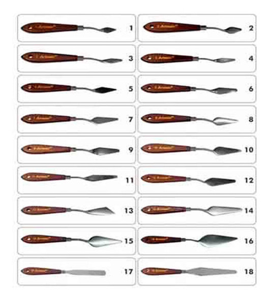 Espatula Metalica N*15 Profesional  Oleo Acrilico.artmate 0 Espatula Metalica N*15 Profesional  Oleo Acrilico.artmate 0