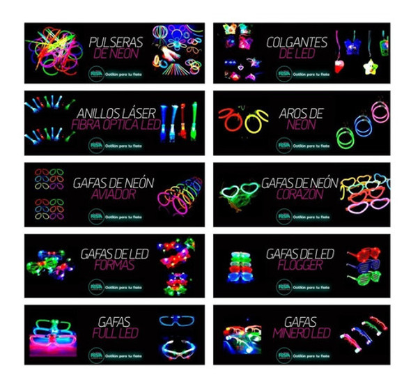 Combo Cotillon Luminoso 120 Artículos Para 50 Personas 0 Combo Cotillon Luminoso 120 Artículos Para 50 Personas 0