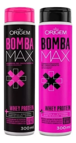 Kit Shampoo Y Acondicionador Crecimiento Bomba Max Origem 0