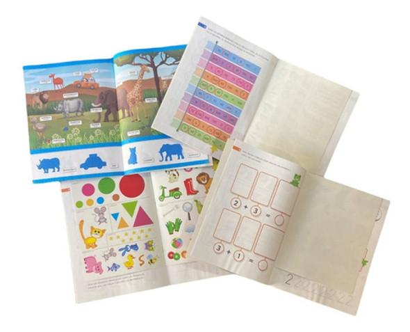 Libros Con Stickers Ejercicios Escritura Didácticos 1