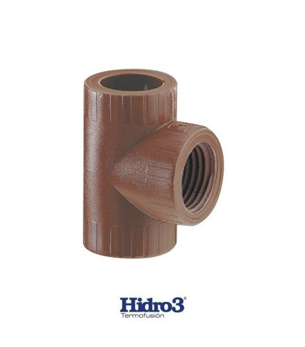 Tee Fusion Rosca Plastica Central H 1 1/4 H3. Gk 1