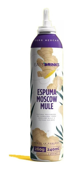 Espuma De Gengibre Zero Açúcar Moscow Mule - Easydrinks 2 Un 1