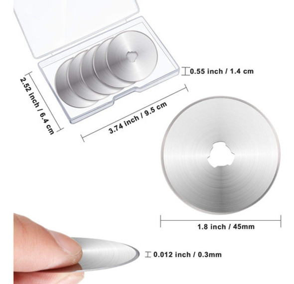 Cuchillas De Repuesto Compatibles Fiskars, 45 Mm, 36 Paq 1