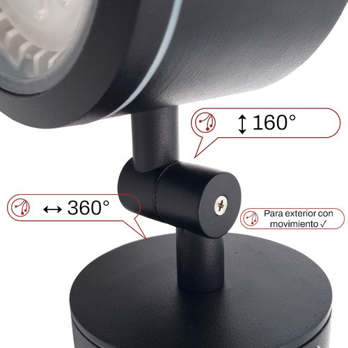 Luz Led Jardin Para Plantas Altas Exterior Aluminio Calidad 1