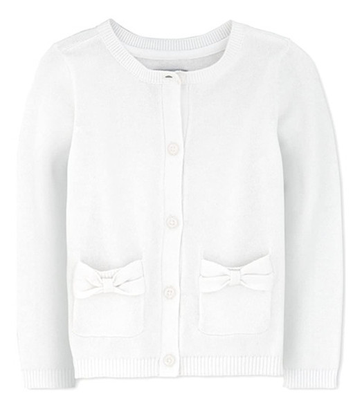 The Children's Place Baby Toddler Girls Bow Pocket Cardigan, 0 The Children's Place Baby Toddler Girls Bow Pocket Cardigan, 0