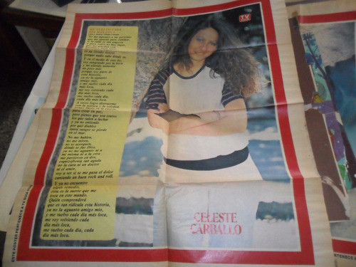 Gran Poster Tv Guia Celeste Carballo Cancion Canciones 0