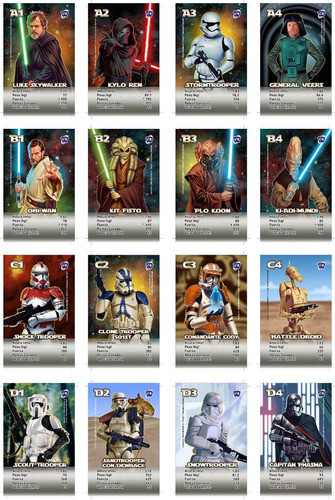 Juego Cartas Naipes Star Wars 2 Universo Retro Vader Luke 1