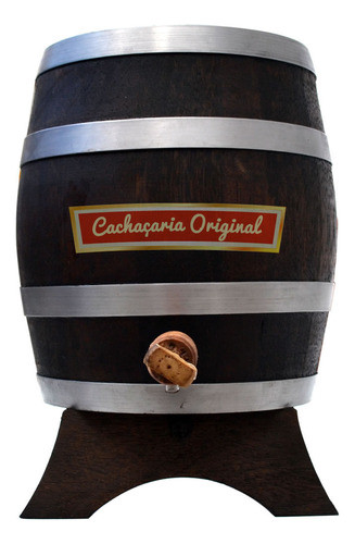 Barril Tonel Pipa Pinga Carvalho Europeu Vertical 2l Madeira 1