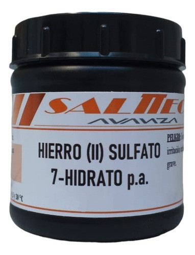 Hierro (ll) Sulfato 7-hidrato P. A. X 250 Gr - Salttech 0