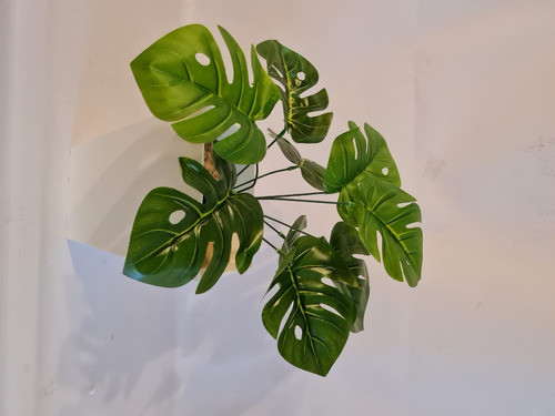 Planta Artificial Monstera 32 Cm Decoracion Premium 1