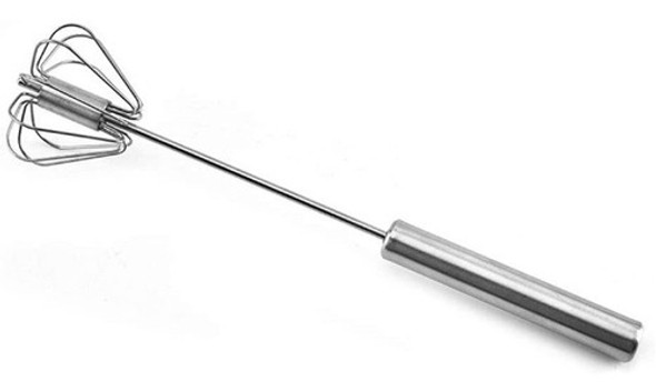 Batidor Manual A Presión Semiautomático Mezclador Acero 30cm 0
